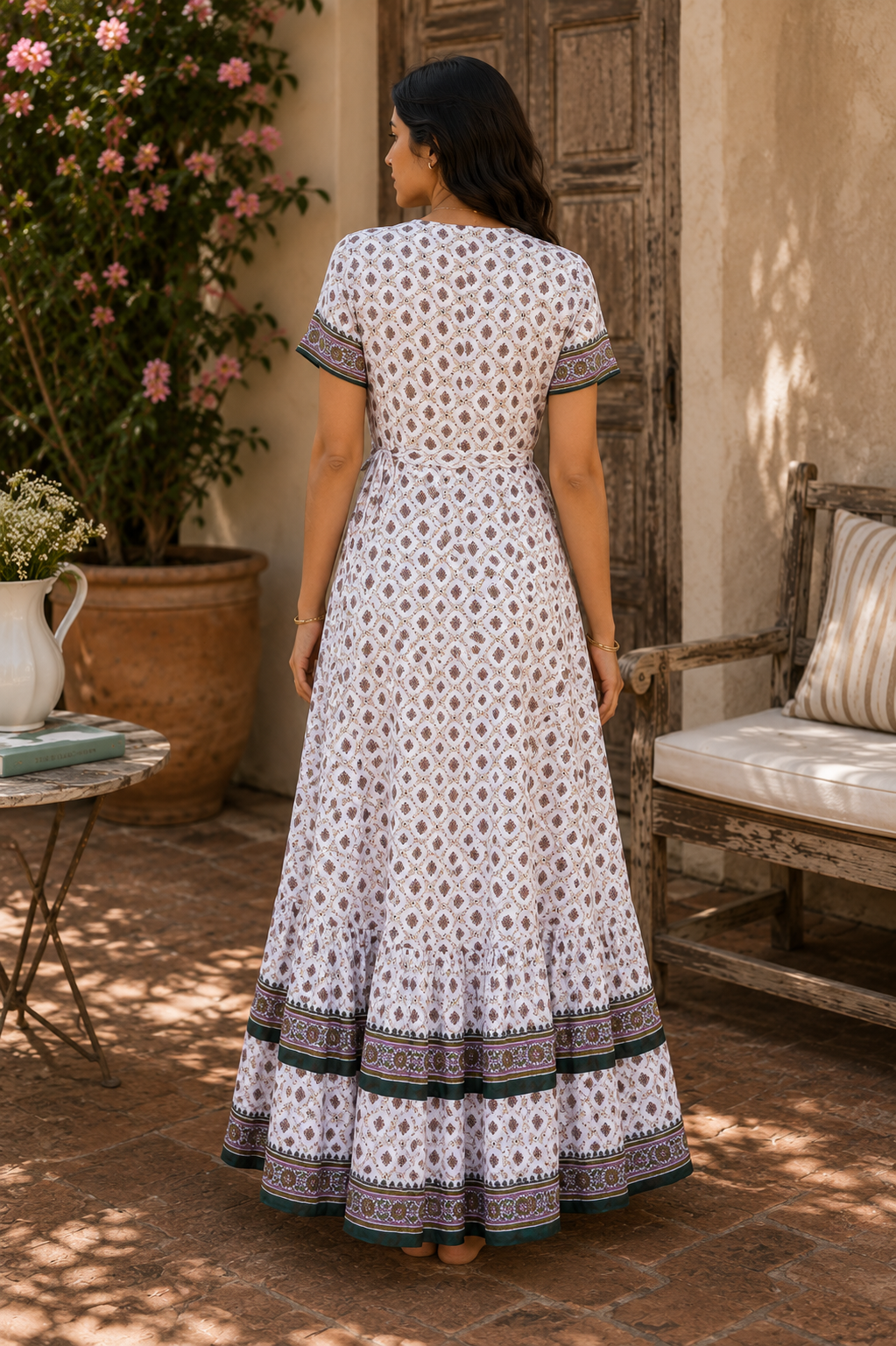 Olive Grove Wrap Dress