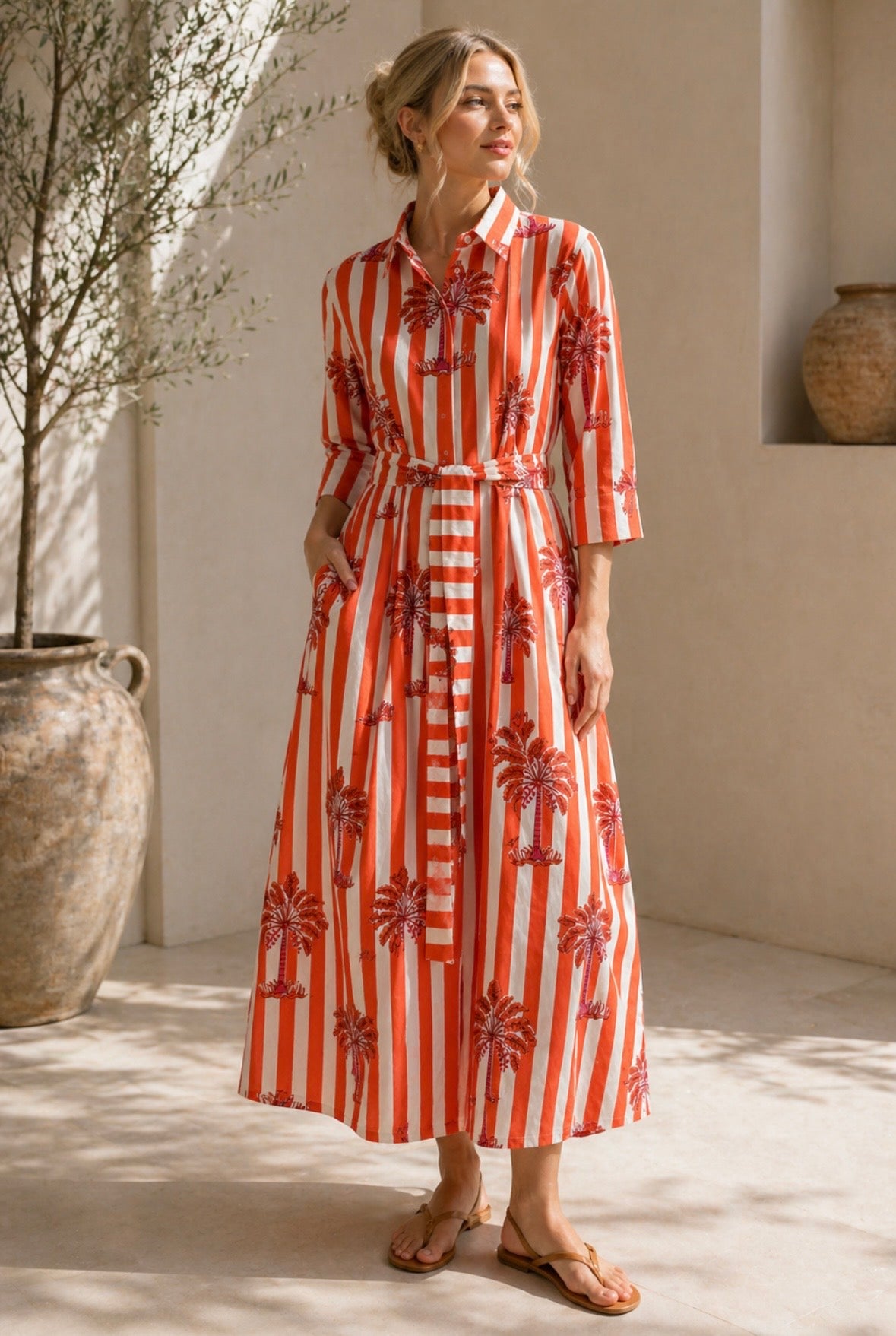 Sienna Palm Dress