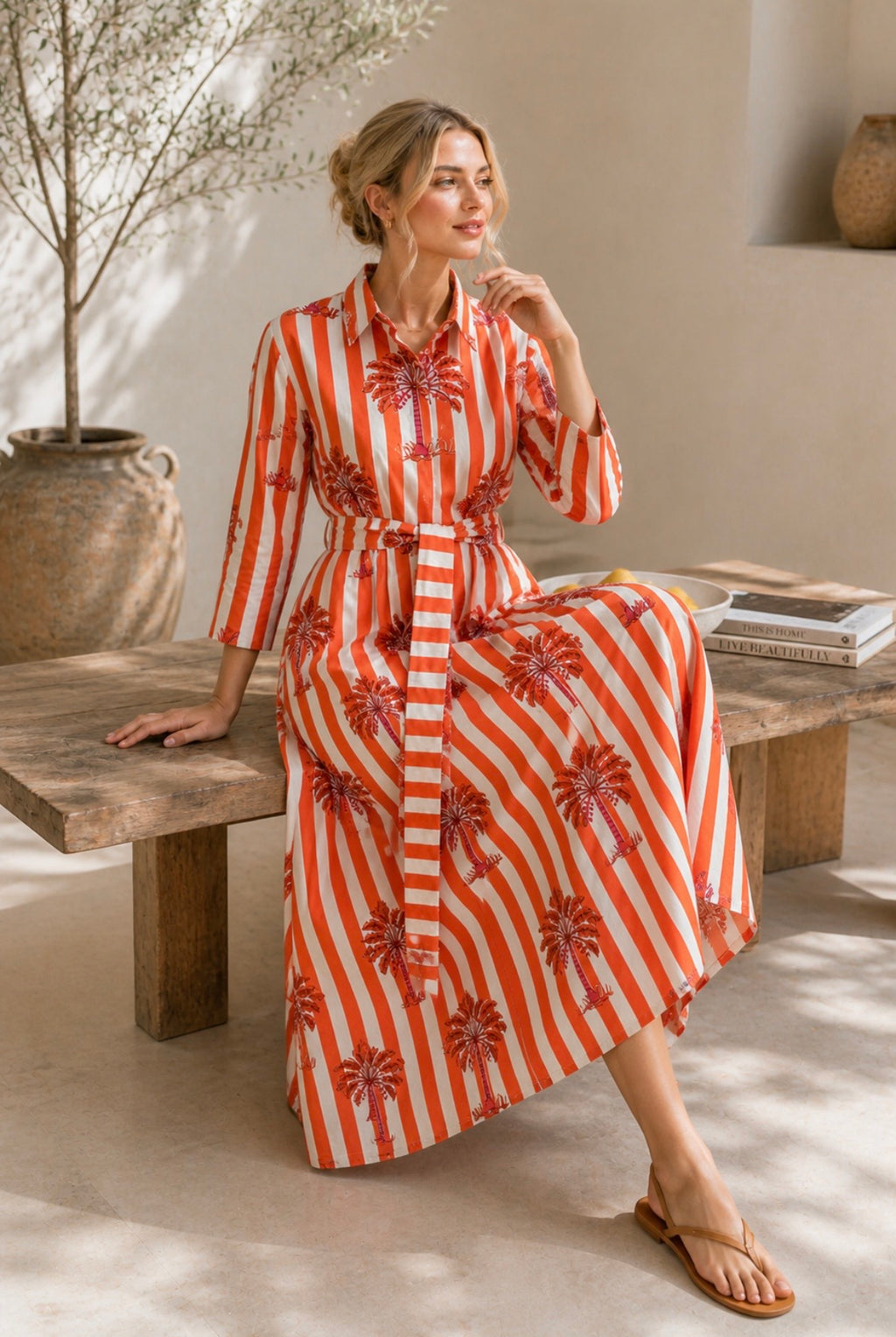 Sienna Palm Dress