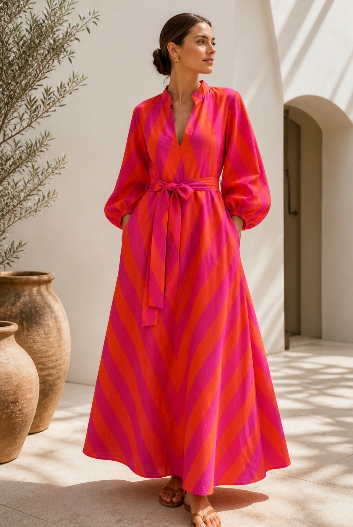 Jaipur Sunset Shirt Dress