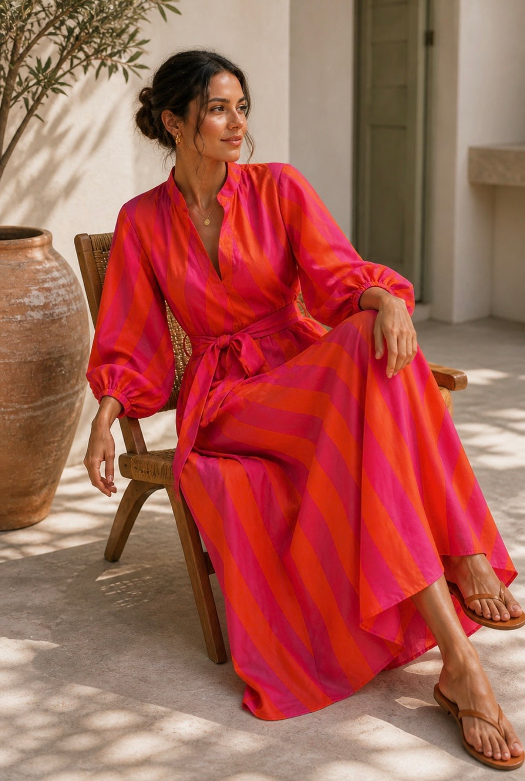 Jaipur Sunset Shirt Dress