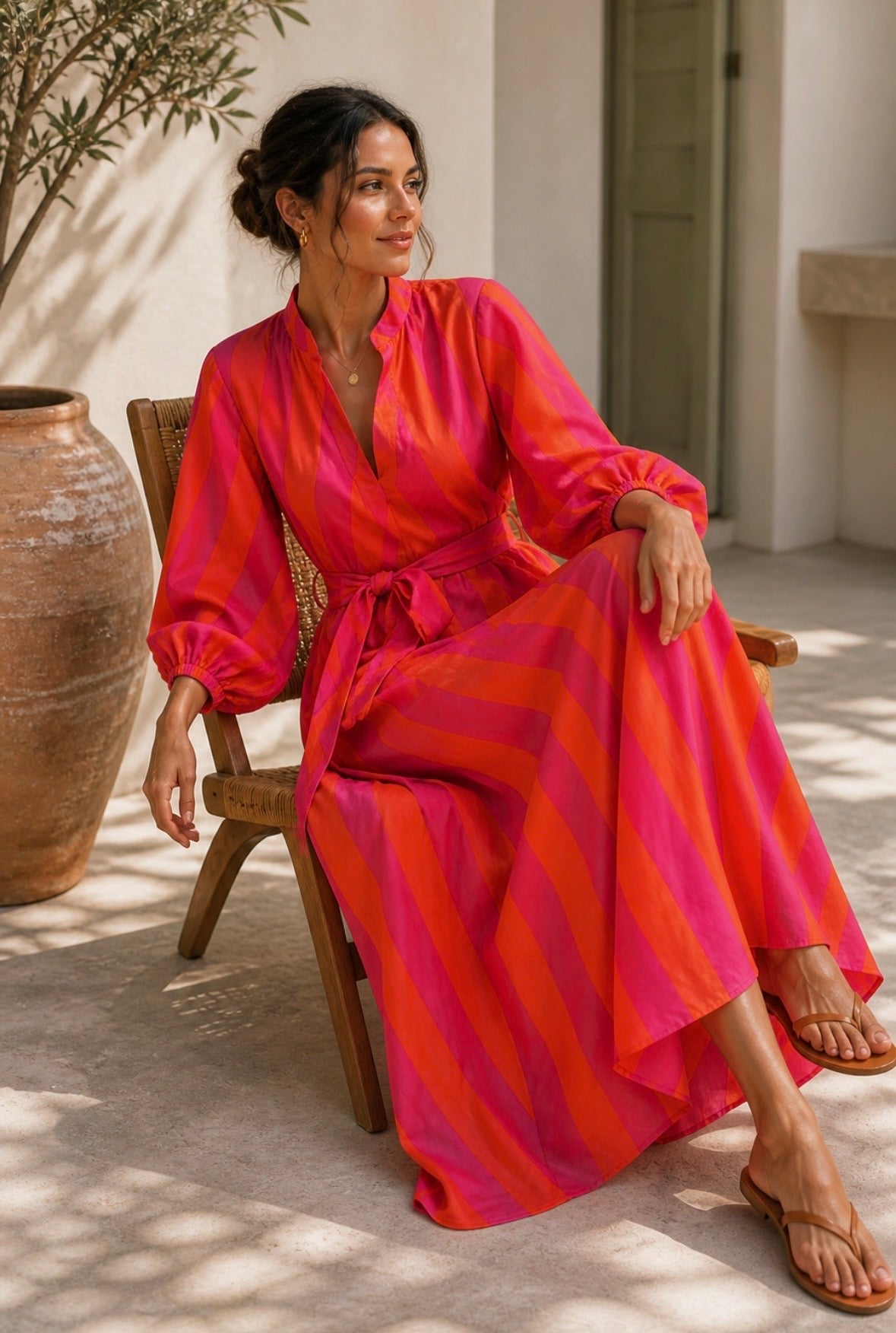 Jaipur Sunset Shirt Dress